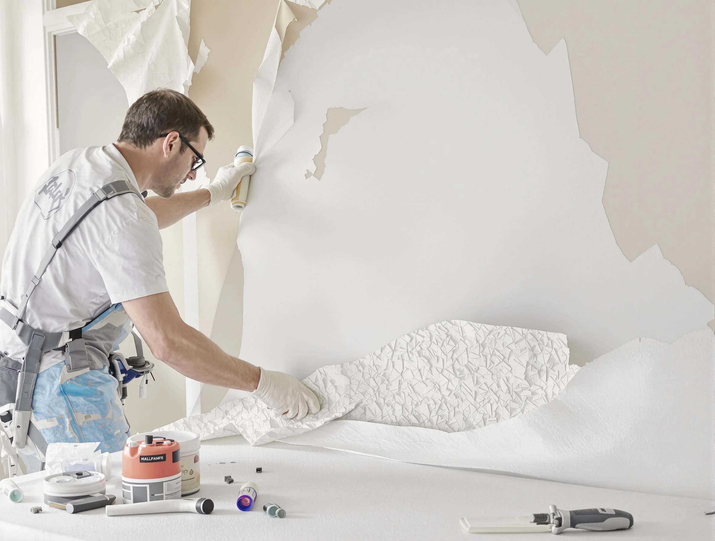 Detailed wallpaper removal and wall prep by El Mirage House Painters in El Mirage